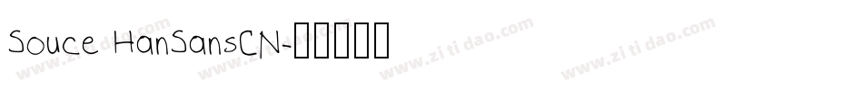 Souce HanSansCN字体转换